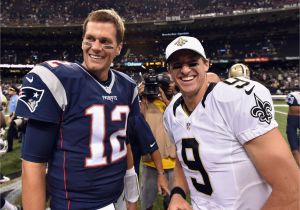 Tom Brady Wall Mural tom Brady and Drew Brees