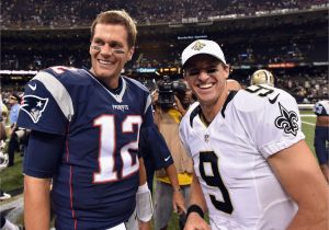 Tom Brady Wall Mural tom Brady and Drew Brees