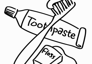 Tooth and toothbrush Coloring Pages Brush Clipart Coloring