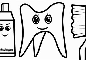 Tooth and toothbrush Coloring Pages Luxury toothbrush and toothpaste Coloring Page Unknown