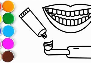Toothbrush and toothpaste Coloring Page 14 Luxury toothbrush and toothpaste Coloring Page Stock