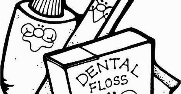 Toothbrush and toothpaste Coloring Page Dentist Coloring Pages Luxury toothbrush toothpaste and Dental Floss