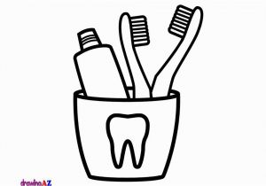 Toothbrush and toothpaste Coloring Page How to Draw toothbrush and toothpaste for Kids