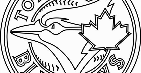 Toronto Blue Jays Coloring Pages Printable toronto Blue Jays Logo Coloring Page Free Mlb Coloring