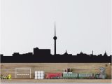 Toronto Skyline Wall Mural Berlin Skyline Vinyl Wall Decal Ss006ey 18"