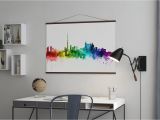 Toronto Skyline Wall Mural toronto Skyline Rainbow Decorate with A Poster Wall