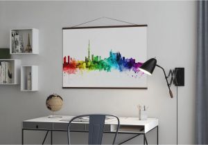 Toronto Skyline Wall Mural toronto Skyline Rainbow Decorate with A Poster Wall