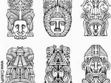 Totem Pole Faces Coloring Pages totem Pole Faces Coloring Pages Best 45 Best Coloring southwest