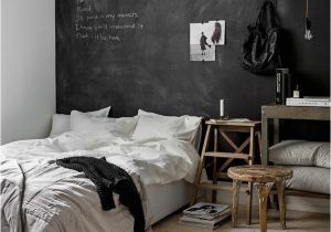 Touch Of Modern Wall Mural Bedroom with Black Chalkboard Wall