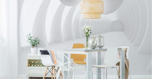 Touch Of Modern Wall Mural Wall Mural White Tunnel