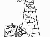 Tower Of Babel Coloring Page Preschool tower Babel Drawing at Getdrawings