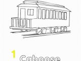 Train Caboose Coloring Pages Printable Homeschooling Trains Coloring Book
