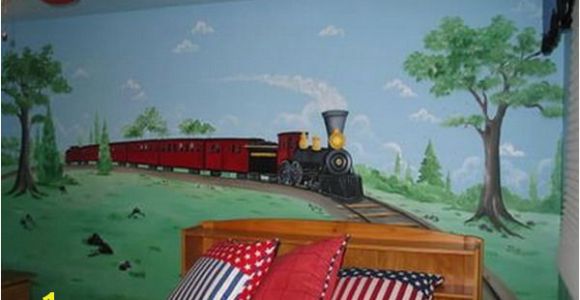 Train Murals for Walls Old Train Wall Murals Bedroom Ideas Harry S Bedroom