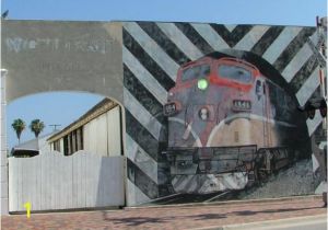 Train Station Wall Mural Mural Trail