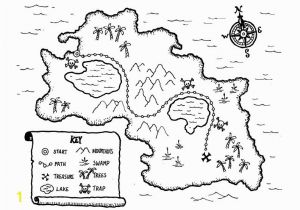 Treasure Map Coloring Pages Free Treasure Map Printable Great Way to Teach Map Skills or Kick