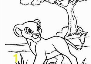Tree Branch Coloring Page Simba Sleeping On Branch Of Tree Lion King Coloring Page