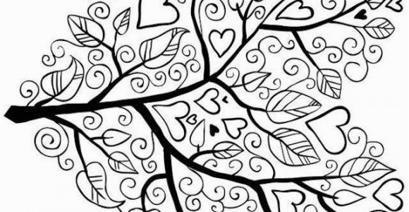 Tree Coloring Pages for Adults Tree Coloring Page 5