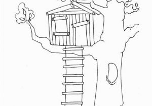 Tree House Coloring Pages Climb Into My Tree House Coloring Page Twisty Noodle