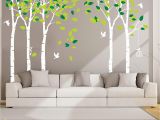 Tree Mural Wall Stickers Anber Giant Jungle Tree Wall Decal Removable Vinyl Sticker Mural Art Bedroom Nursery Baby Kids Rooms Wall Décor