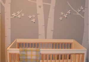 Tree Murals for Baby Nursery I Love How Simple and Beautiful the Painted Birch Trees are