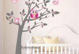 Tree Murals for Baby Nursery Owl Vinyl Tree Wall Sticker Decals Mural Wallpaper Children Kids