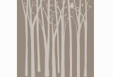 Tree Silhouette Wall Murals Birch Tree Silhouettes Paint by Number Wall Mural