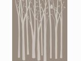 Tree Silhouette Wall Murals Birch Tree Silhouettes Paint by Number Wall Mural