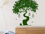 Tree Silhouette Wall Murals Vinyl Wall Decal Magic Tree Fairy Tale Rabbit Art Children S