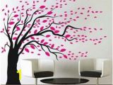 Tree Wall Mural for Nursery Blowing Tree Wall Art Design La Apartment Ideas