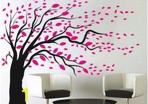 Tree Wall Mural for Nursery Blowing Tree Wall Art Design La Apartment Ideas