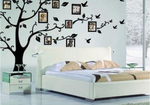 Tree Wall Mural with Picture Frames Family Diy Tree Flying Birds Tree Wall Stickers