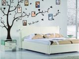Tree Wall Mural with Picture Frames Size 200 260cm Colorful Diy Photo Vinyl Tree Family