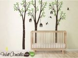 Tree Wall Murals for Nursery Baby Nursery Wall Decals Birdshouse Decal Tree Wall Decal