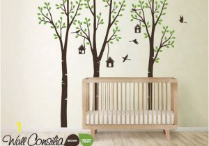 Tree Wall Murals for Nursery Baby Nursery Wall Decals Birdshouse Decal Tree Wall Decal