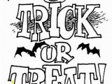 Trick or Treat Coloring Pages Printable Halloween Coloring Pages