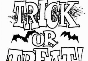 Trick or Treat Coloring Pages Printable Halloween Coloring Pages