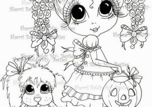 Trick or Treat Coloring Pages Printable Instant Download My Besties Digi Stamps Trick Treat