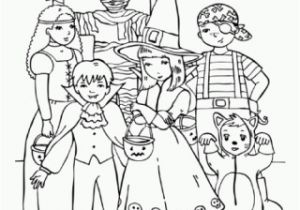 Trick or Treat Coloring Pages Printable Trick or Treat Colouring Page