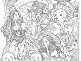 Trippy Alice In Wonderland Coloring Pages Printable Coloring Pages Of Alice In Wonderland