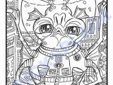 Trippy Alien Coloring Pages for Adults Alien Coloring Pages In 2020