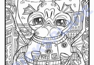 Trippy Alien Coloring Pages for Adults Alien Coloring Pages In 2020