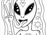 Trippy Alien Coloring Pages for Adults Coloring Pages