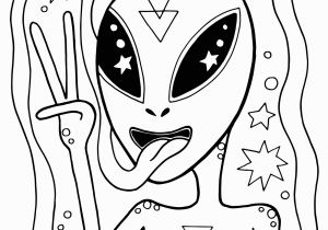 Trippy Alien Coloring Pages for Adults Coloring Pages