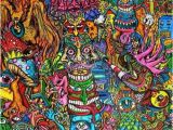 Trippy Wall Murals Art Trippy Creepy Hippie S Weed