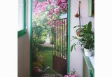 Trompe L Oeil Door Murals Trompe L Oeil Jardin De Roses