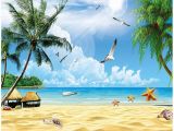 Tropical Beach Wall Mural Amazon Xbwy Custom 3d Mural Wallpaper for Wall Holiday