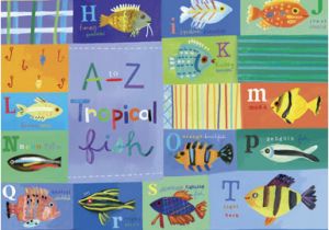 Tropical Fish Wall Mural A Z Tropical Fish Kids Mural by Oopsy Daisy