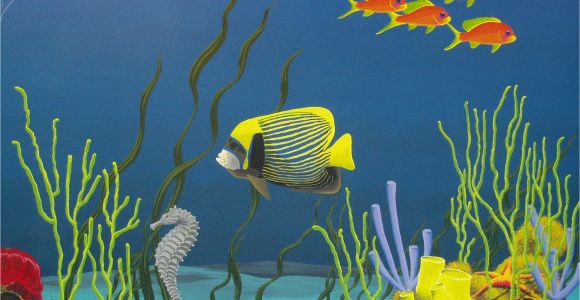 Tropical Fish Wall Mural Underwater Mural Ceramics