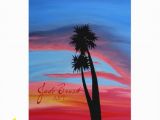 Tropical island Wall Murals original Oil Painting Beach Sunset Wall Art island Art Palm Tree Art Tropical Decor Silhouette Designs Hawaiian Beach Ts