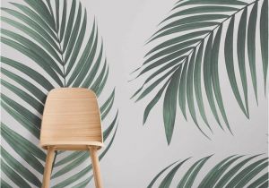 Tropical Leaves Wall Mural Mixed Tropical Leaves Wallpaper In 2019